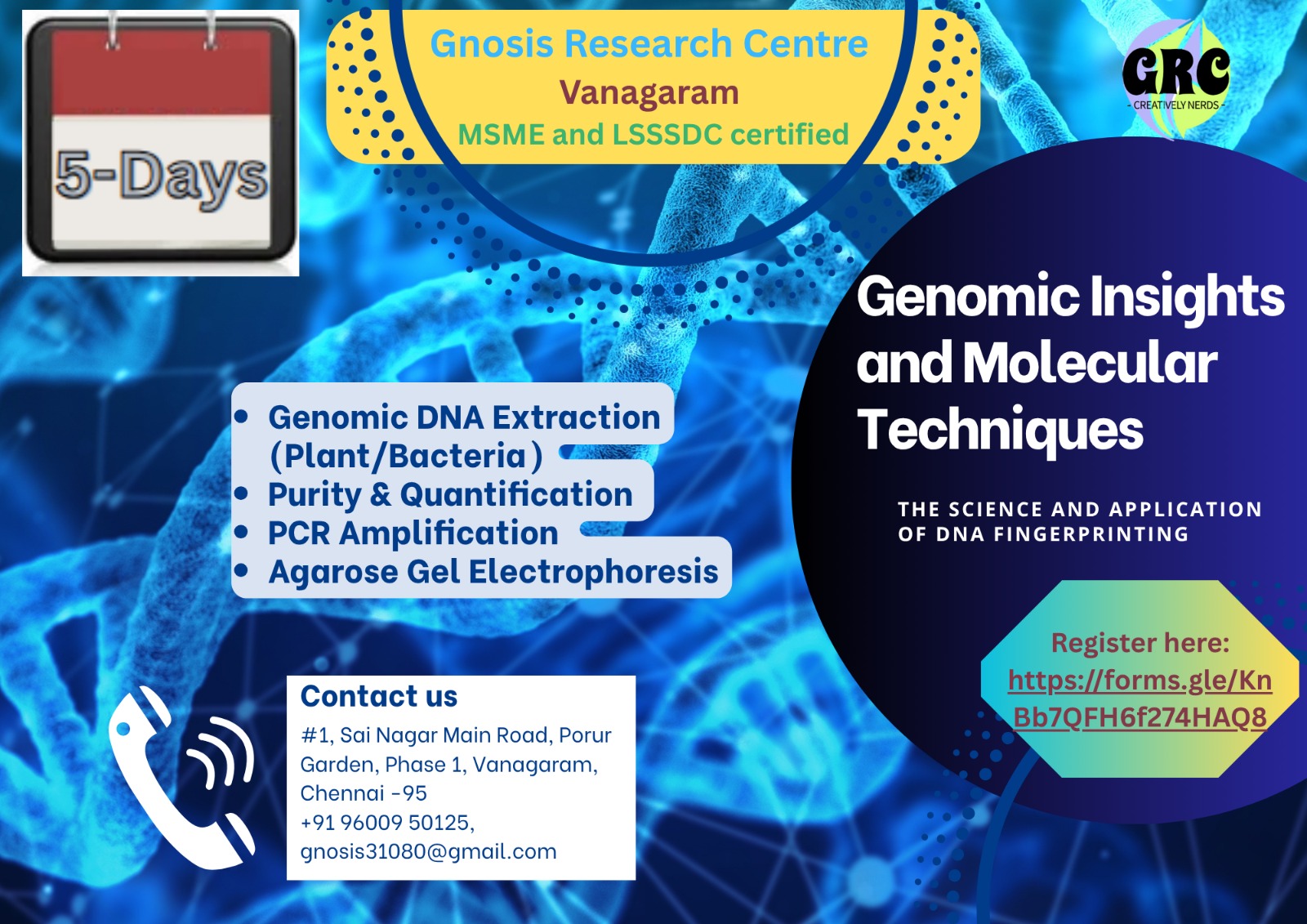 Genomic insights and molecular techniques brochure