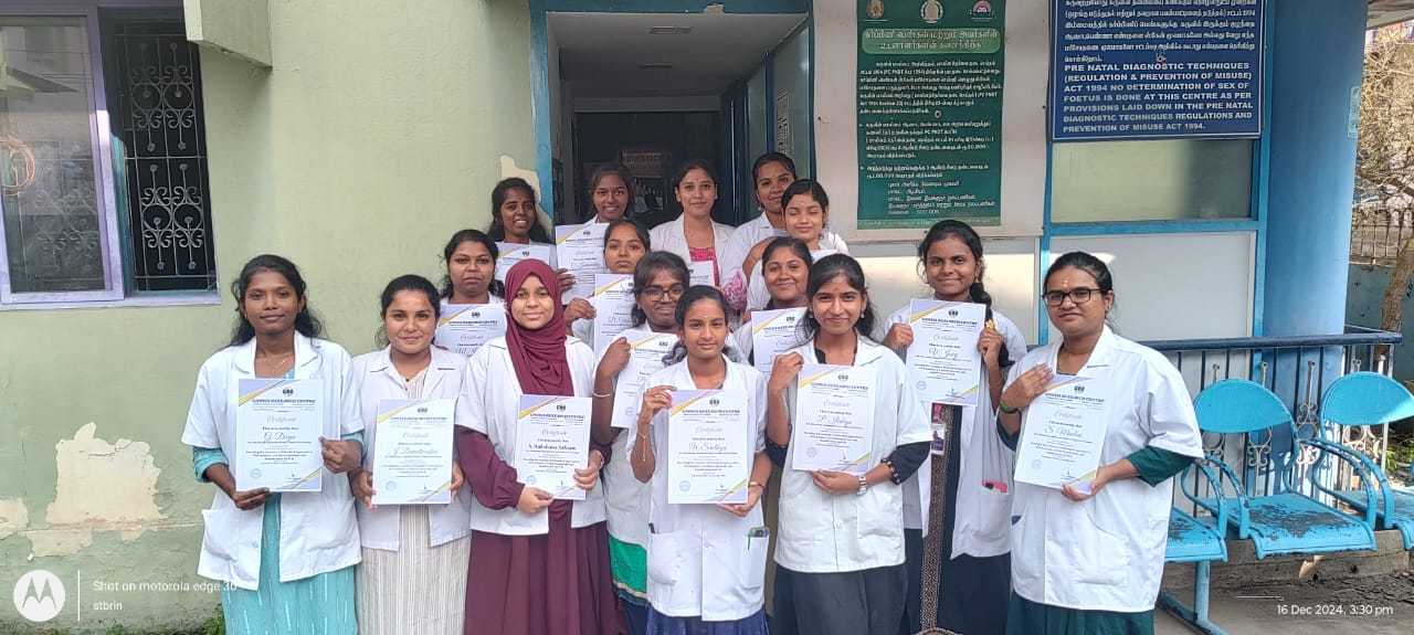 SIAHS students receiving certificates