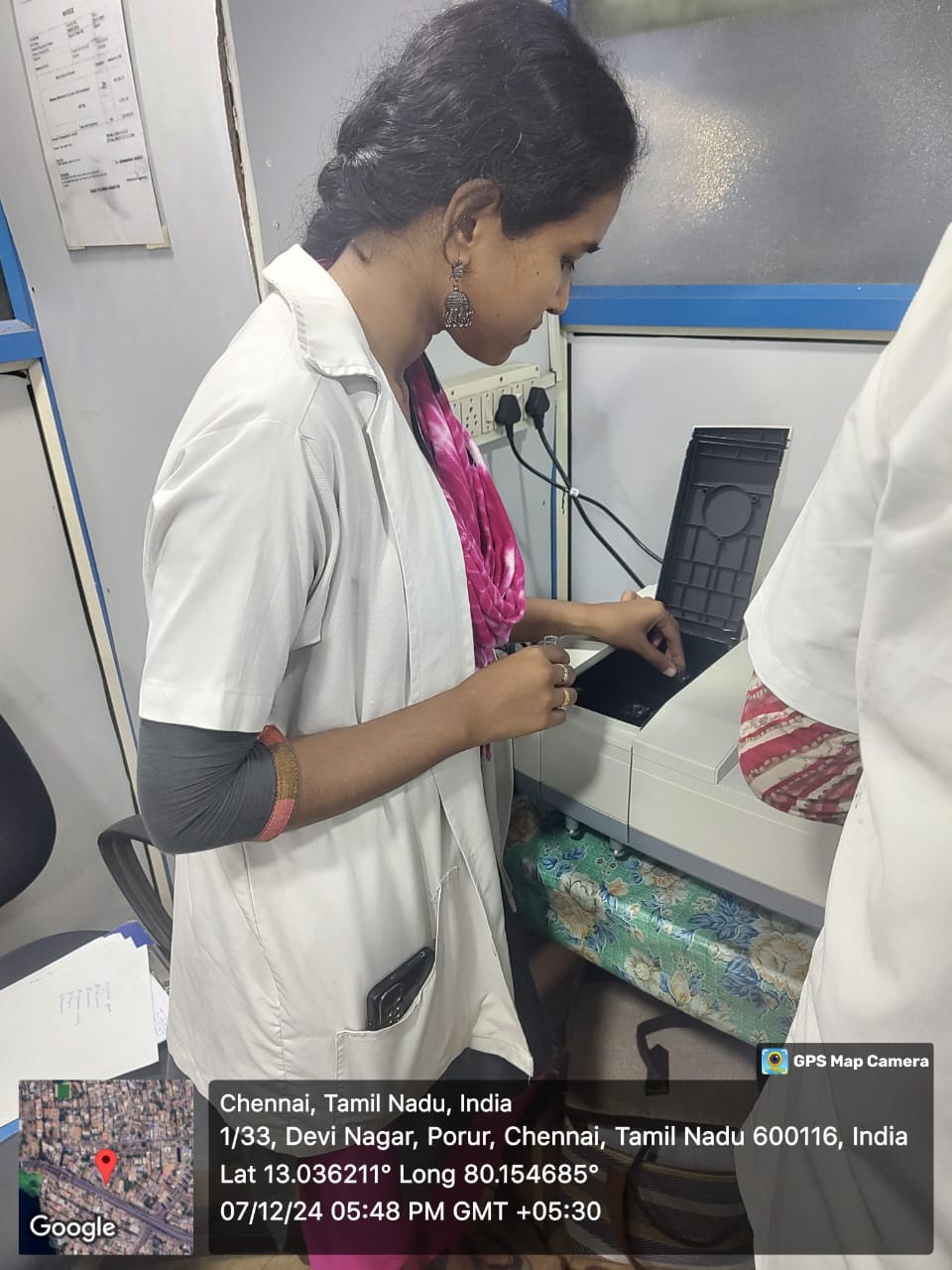Students in a diagnostic instrument training session