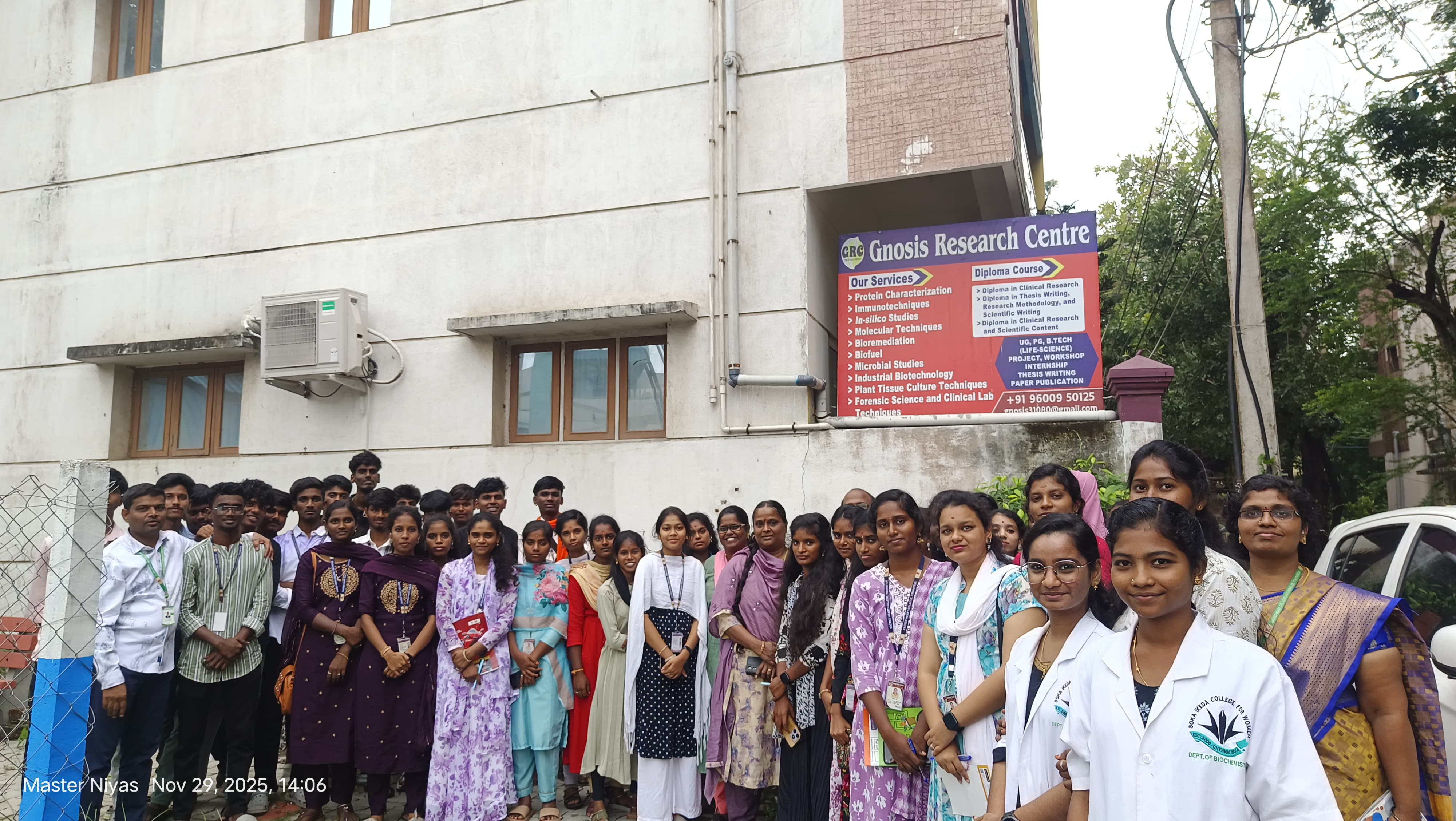 Stannis staff and students outside the research and training campus
